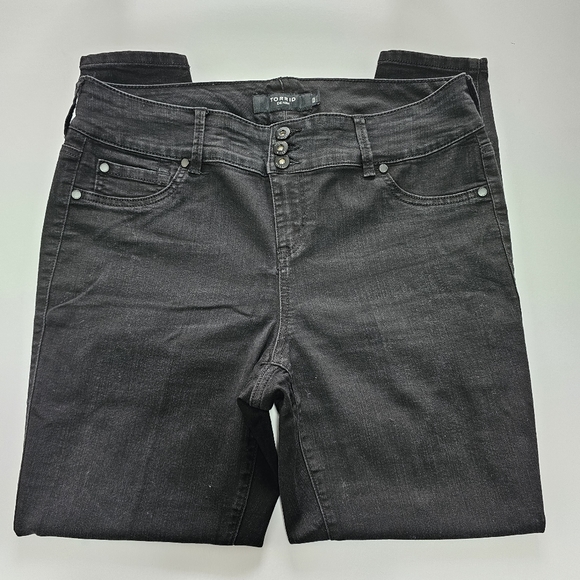 Torrid Black High Rise Skinny Super Stretch Jegging Jean Size 16 - Picture 5 of 12